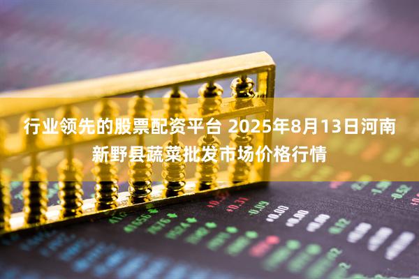 行业领先的股票配资平台 2025年8月13日河南新野县蔬菜批发市场价格行情